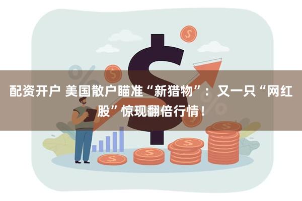 配资开户 美国散户瞄准“新猎物”：又一只“网红股”惊现翻倍行情！